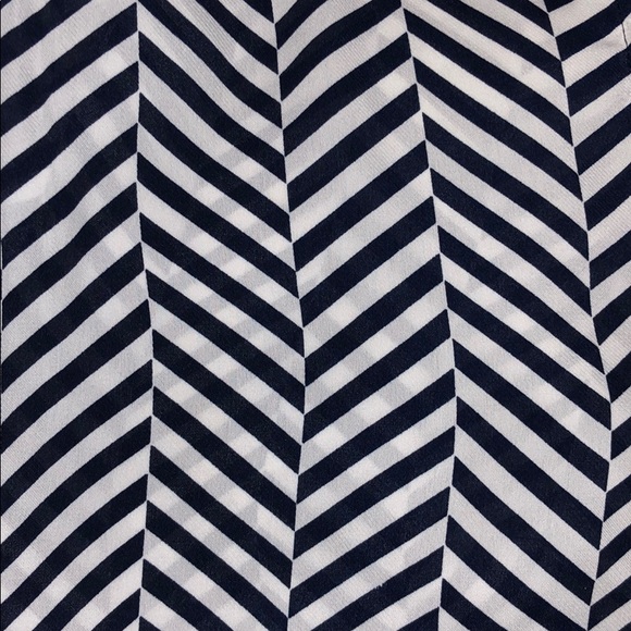 Banana Republic Navy & White Striped Blouse - Picture 3 of 3